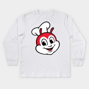 Jollibee Philippines Design Kids Long Sleeve T-Shirt